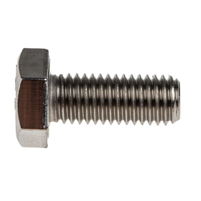 Plain Stainless Steel Hex, Hex Bolt, M10 x 25mm