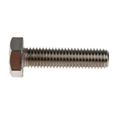 Plain Stainless Steel Hex, Hex Bolt, M10 x 40mm