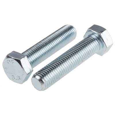 Clear Passivated, Zinc Steel Hex, Hex Bolt, M16 x 70mm