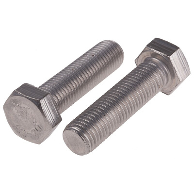 Plain Stainless Steel Hex, Hex Bolt, M16 x 60mm