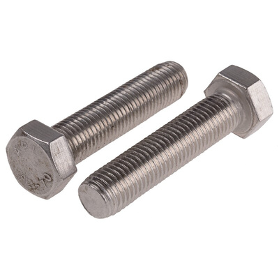 Plain Stainless Steel Hex, Hex Bolt, M16 x 70mm
