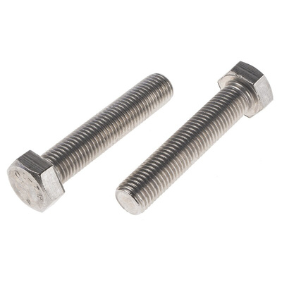 Plain Stainless Steel Hex, Hex Bolt, M20 x 100mm