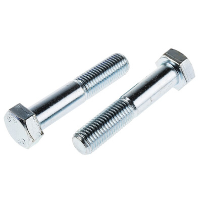 Clear Passivated, Zinc Steel, Hex Bolt, M20 x 100mm