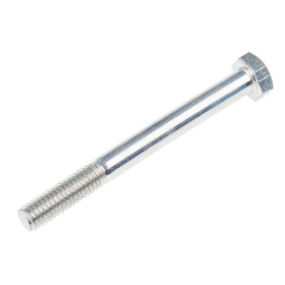 Clear Passivated, Zinc Steel, Hex Bolt, M6 x 60mm