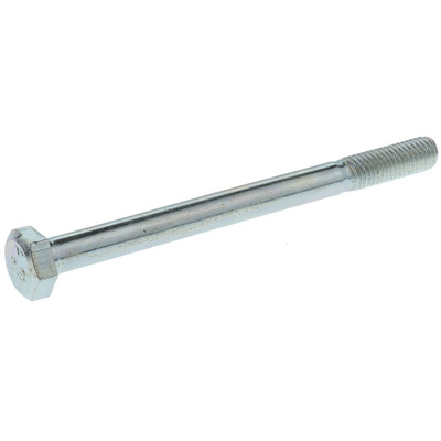 Clear Passivated, Zinc Steel, Hex Bolt, M8 x 100mm