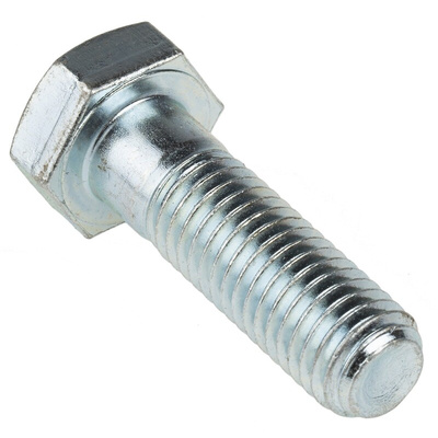 Clear Passivated, Zinc Steel, Hex Bolt, M12 x 40mm