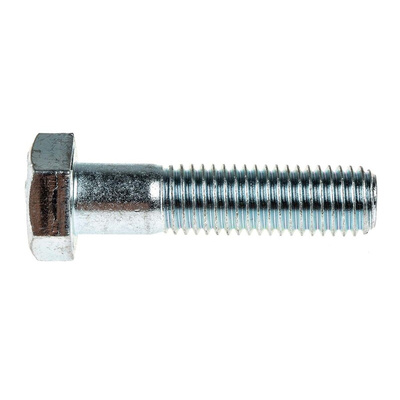 Clear Passivated, Zinc Steel, Hex Bolt, M12 x 50mm