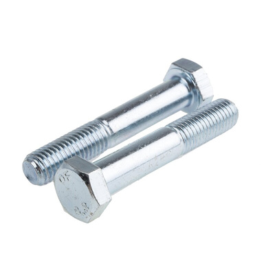 Clear Passivated, Zinc Steel, Hex Bolt, M12 x 70mm