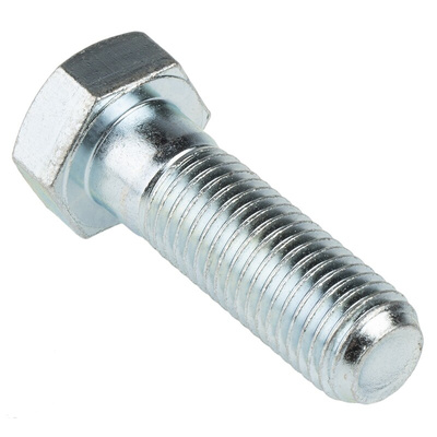 Clear Passivated, Zinc Steel, Hex Bolt, M16 x 50mm