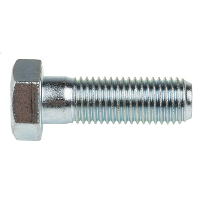 Clear Passivated, Zinc Steel, Hex Bolt, M16 x 50mm