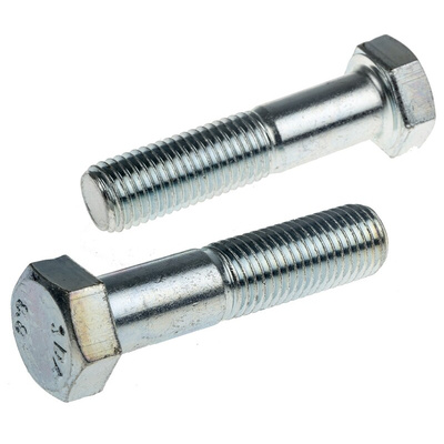 Clear Passivated, Zinc Steel, Hex Bolt, M16 x 70mm