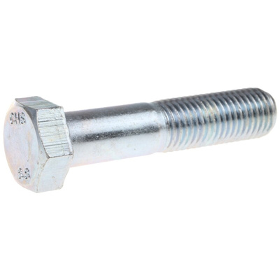 Clear Passivated, Zinc Steel, Hex Bolt, M16 x 75mm