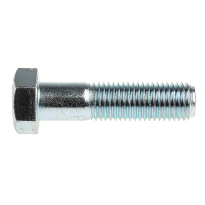 Clear Passivated, Zinc Steel, Hex Bolt, M20 x 80mm