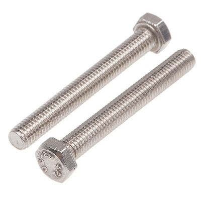 Plain Stainless Steel Hex, Hex Bolt, M5 x 40mm