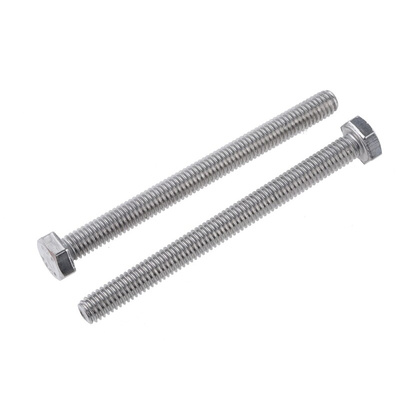Plain Stainless Steel Hex, Hex Bolt, M6 x 70mm
