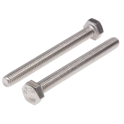 Plain Stainless Steel Hex, Hex Bolt, M8 x 70mm