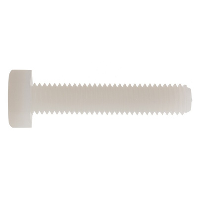 Plain Nylon Hex, Hex Bolt, M8 x 40mm