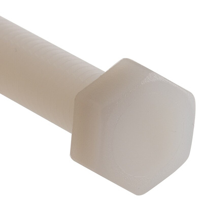 Plain Nylon Hex, Hex Bolt, M8 x 40mm