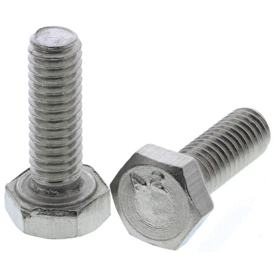 Plain Stainless Steel Hex, Hex Bolt, M4 x 12mm