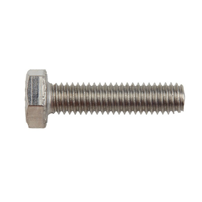 Plain Stainless Steel Hex, Hex Bolt, M6 x 25mm
