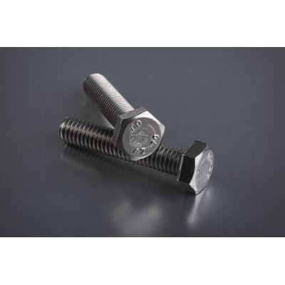 Plain Stainless Steel Hex, Hex Bolt, M6 x 30mm
