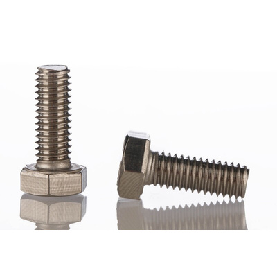 Plain Stainless Steel Hex, Hex Bolt, M8 x 25mm