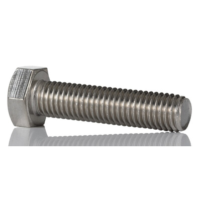 Plain Stainless Steel Hex, Hex Bolt, M12 x 50mm