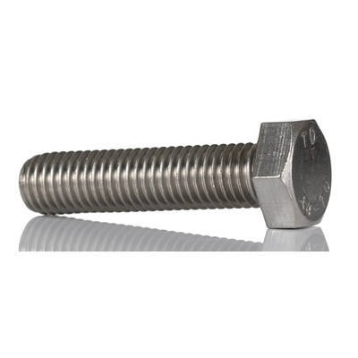 Plain Stainless Steel Hex, Hex Bolt, M12 x 50mm