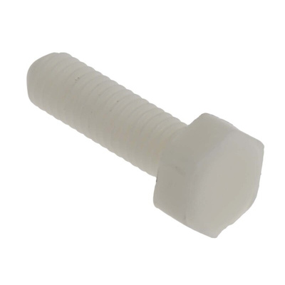 Plain Ceramic Hex, Hex Bolt, M3 x 10mm