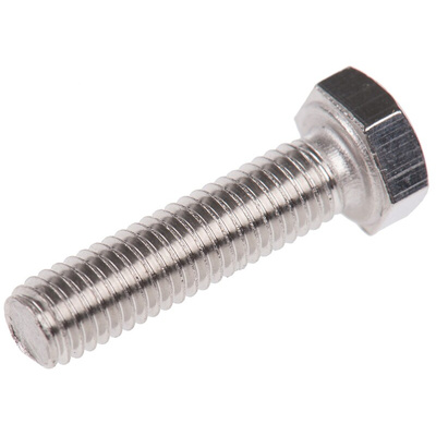 Plain Stainless Steel Hex, Hex Bolt, M5 x 20mm
