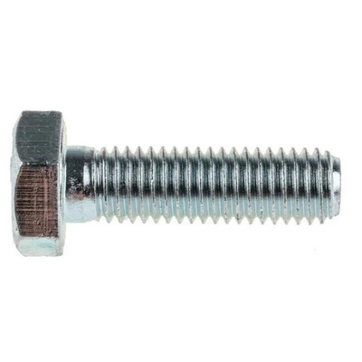 Bright Zinc Plated Bright Zinc Plated Steel, Hex Bolt, M10 x 35mm