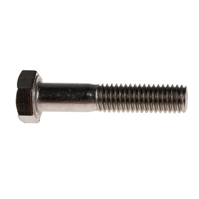 Plain Stainless Steel, Hex Bolt, M8 x 40mm