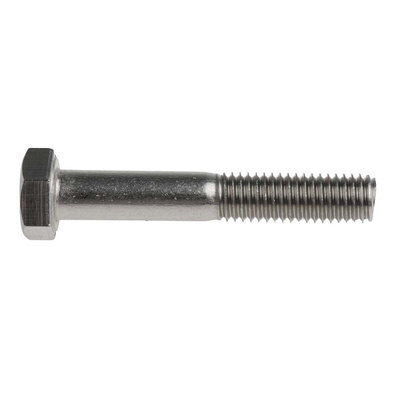 Plain Stainless Steel, Hex Bolt, M8 x 50mm