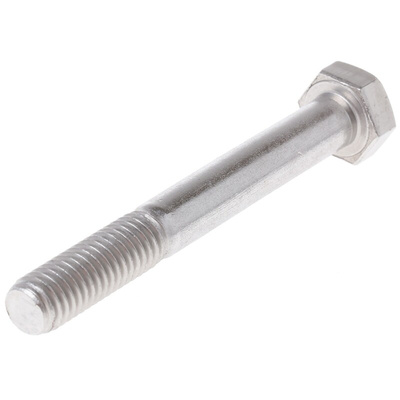 Plain Stainless Steel, Hex Bolt, M8 x 65mm
