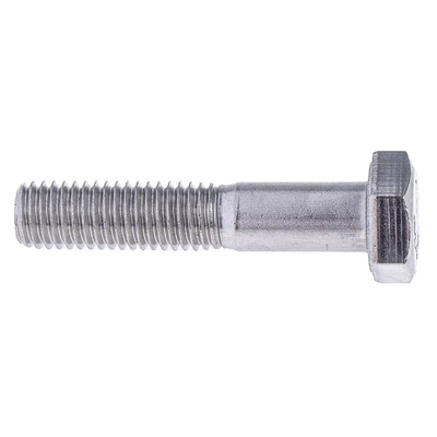Plain Stainless Steel, Hex Bolt, M10 x 50mm
