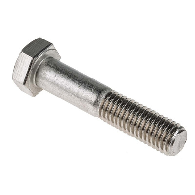 Plain Stainless Steel, Hex Bolt, M12 x 60mm