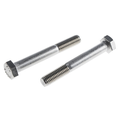 Plain Stainless Steel, Hex Bolt, M12 x 90mm