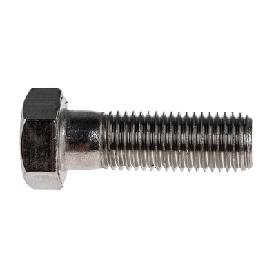 Plain Stainless Steel, Hex Bolt, M16 x 50mm