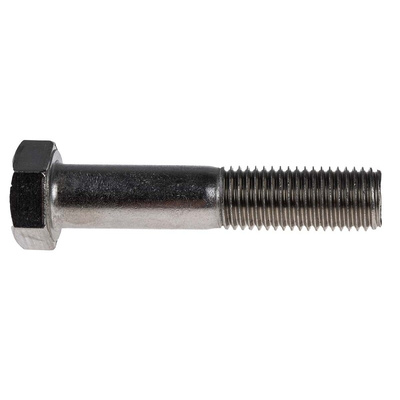 Plain Stainless Steel, Hex Bolt, M16 x 80mm