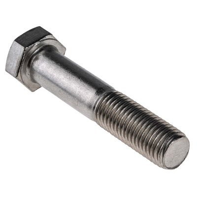 Plain Stainless Steel, Hex Bolt, M16 x 80mm