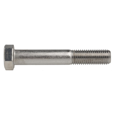 Plain Stainless Steel, Hex Bolt, M16 x 100mm