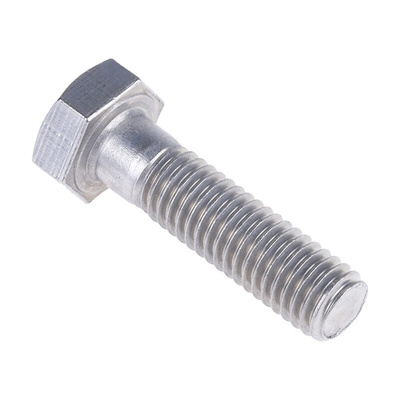 Plain Stainless Steel, Hex Bolt, M8 x 30mm