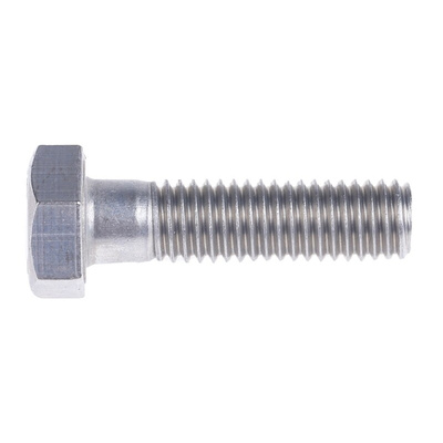 Plain Stainless Steel, Hex Bolt, M8 x 30mm