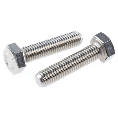 Plain Stainless Steel Hex, Hex Bolt, M8 x 35mm