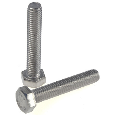 Plain Stainless Steel Hex, Hex Bolt, M8 x 45mm