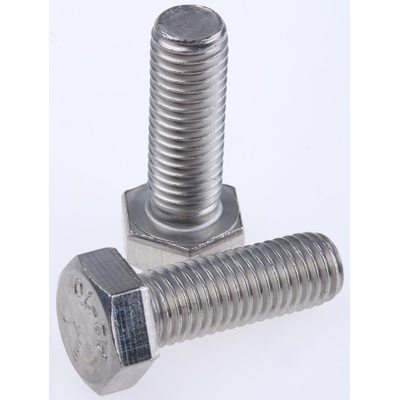 Plain Stainless Steel Hex, Hex Bolt, M12 x 35mm