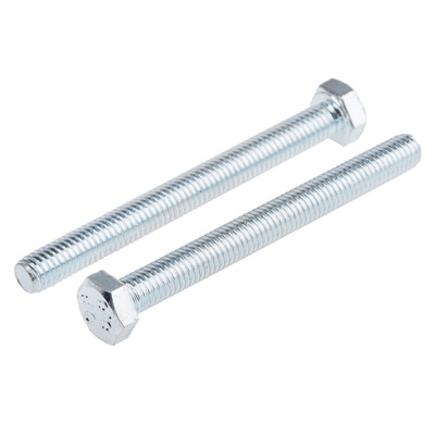 Zinc Plated Steel Hex, Hex Bolt, M5 x 50mm