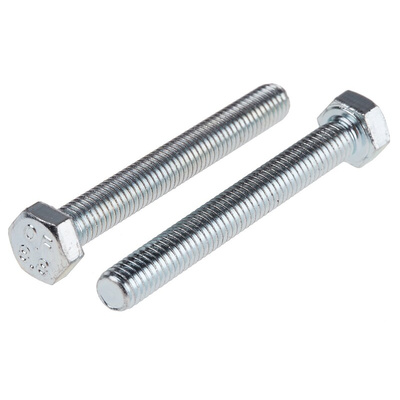 Zinc Plated Steel Hex, Hex Bolt, M5 x 40mm