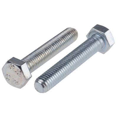 Zinc Plated Steel Hex, Hex Bolt, M8 x 45mm