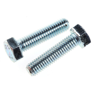 Zinc Plated Steel Hex, Hex Bolt, M8 x 100mm
